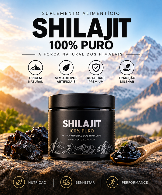 Shilajit 100% Puro - Resina Mineral dos Himalaias